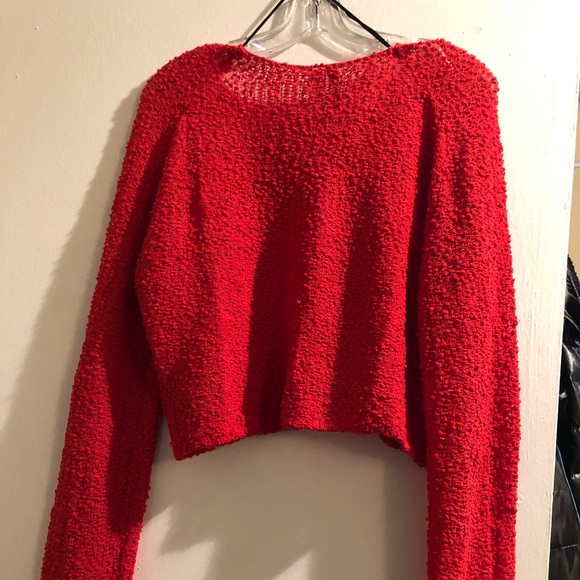 H&M Red crop sweater - Picture 4 of 5